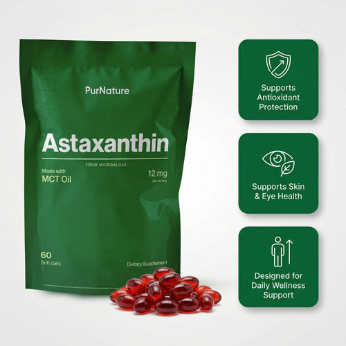 PurNature Astaxanthin 12mg (60 Softgels)