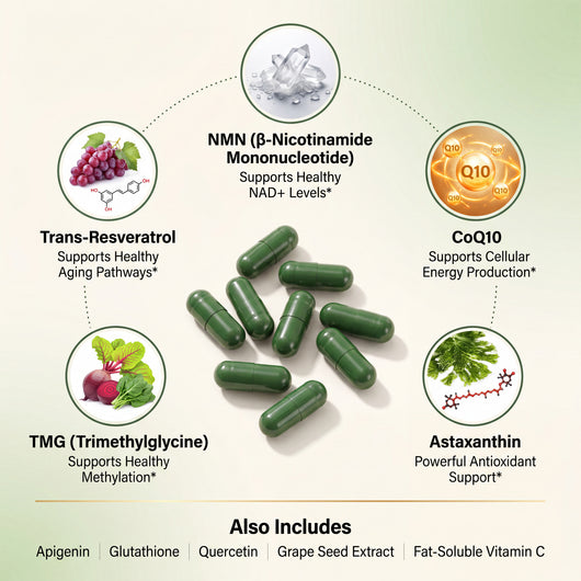 Pure NMN Capsules (Perfect 10-in-1 Formula)